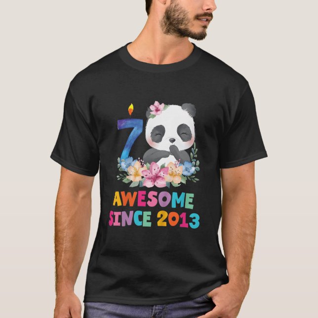 7 7Th Panda Unicorn Py T-Shirt (Vorderseite)