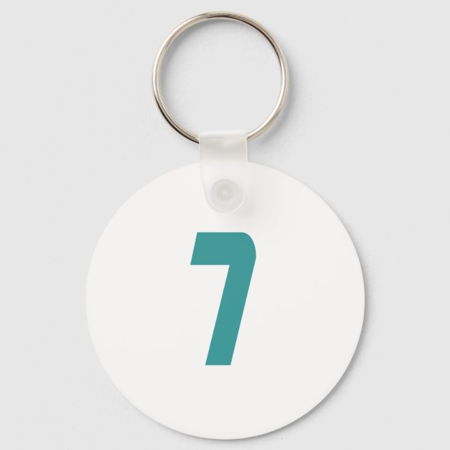 #7 Aquamarin Schlüsselanhänger (Vorderseite)