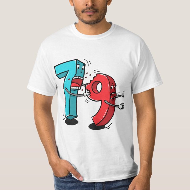 7 ate (8) 9 Funny Math T-Shirt (Vorderseite)