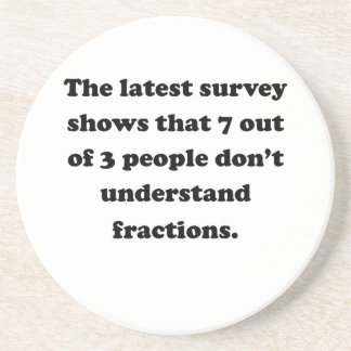 7 aus 3 Leuten heraus Untersetzer