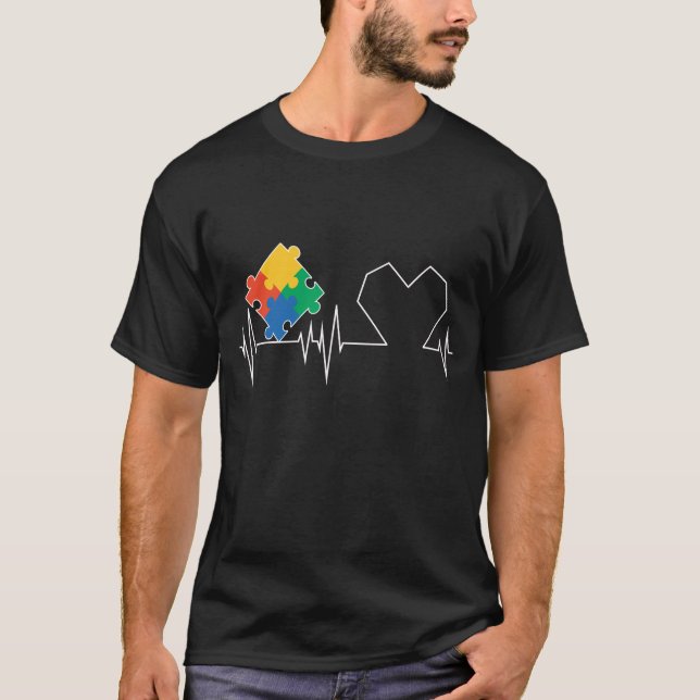 7. Autismuspuzzlespiel T-Shirt (Vorderseite)