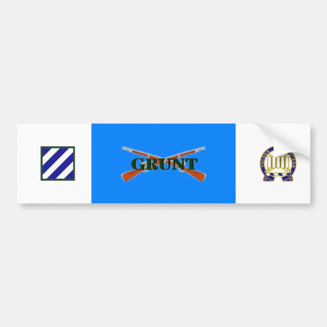 7. Autoaufkleber GRUNZEN Infanterie3. Inf Div. (Vorne)