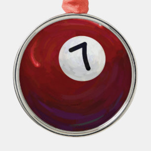 7 Ball Silbernes Ornament