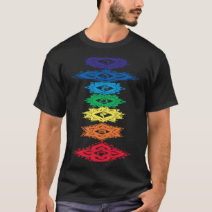 7 Blumenchakra-Symbole T-Shirt