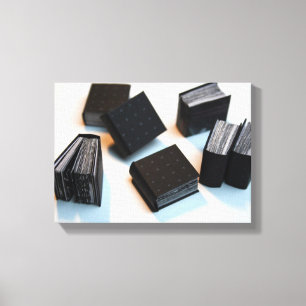 7 Bücher von Miniaturkünstlern - Leinwand von Foto