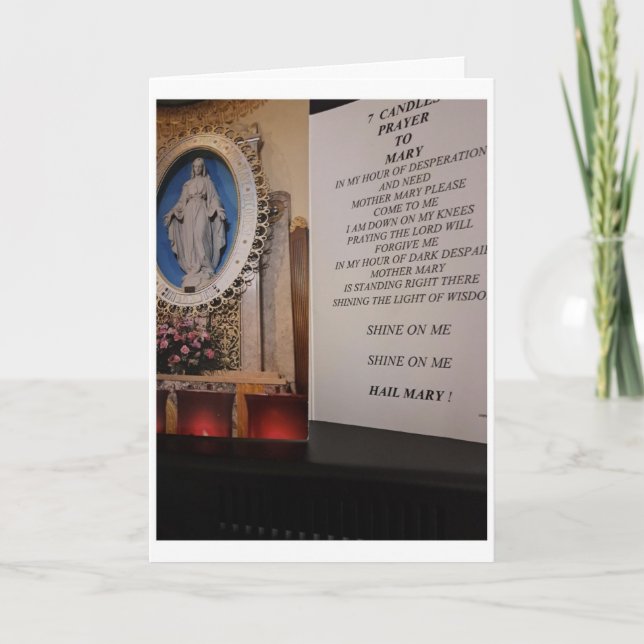 7 CANDLES PRAYER KARTE (Vorderseite)