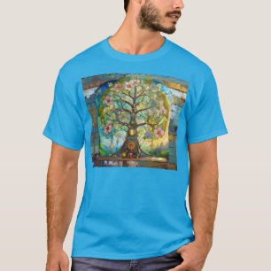 7-Chakra-Blütenbaum des Lebens T-Shirt