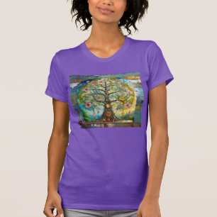 7 Chakra Blütenbaum T-Shirt