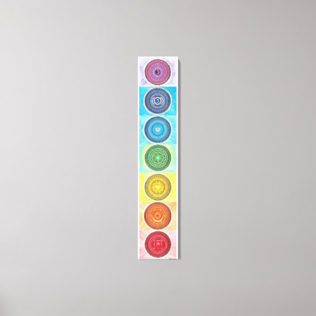 7 Chakra Canvas Print Leinwanddruck (Vorderseite)