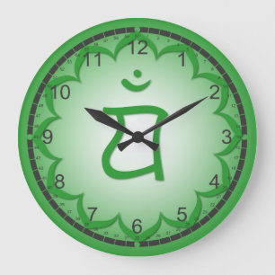 7 Chakra Clocks Große Wanduhr