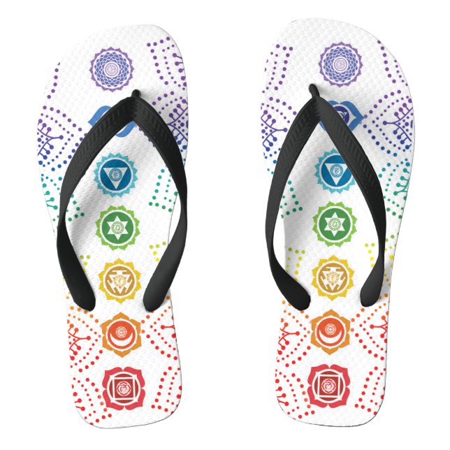 7 Chakra FlipFlops (Fußbett)