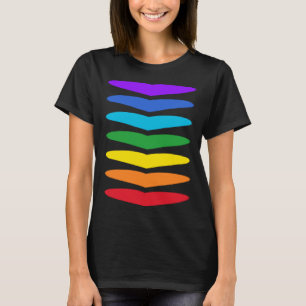 7 Chakra-Herzen Energie-System Chakren Farben Kund T-Shirt