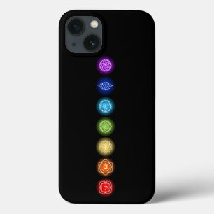 7 Chakra Symbole Schwarz Case-Mate iPhone Hülle