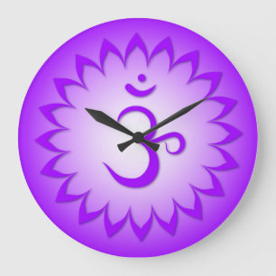 7 Chakra-Uhren Große Wanduhr