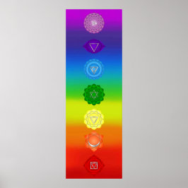 7 Chakras 15x48" Poster