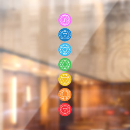 7 Chakras Fensteraufkleber