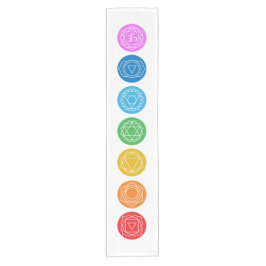 7 Chakras Kurzer Tischläufer