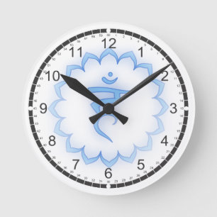 7 Chakras Massage Room Clocks Runde Wanduhr