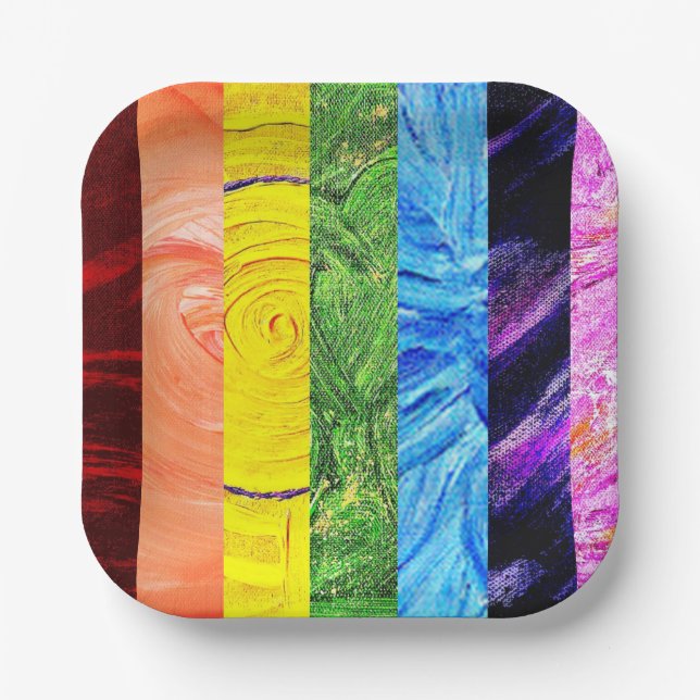 7 Chakras Pappteller (Vorderseite)