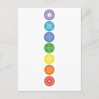 7 Chakras Postkarte