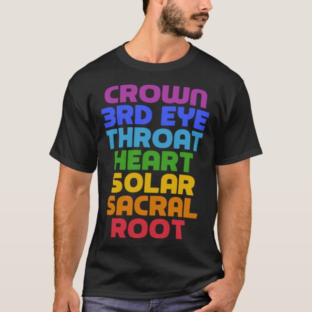 7 Chakras   Saying Cool Yoga Quote T-Shirt (Vorderseite)