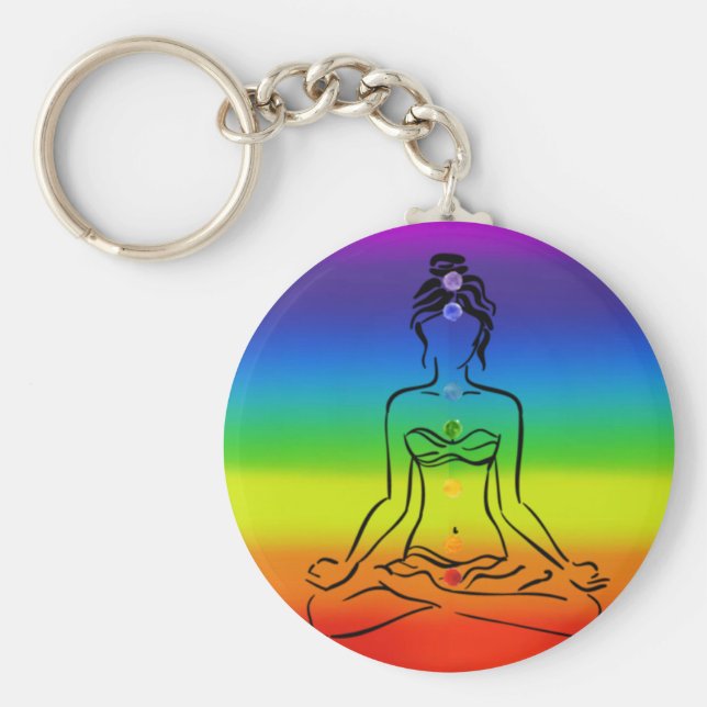 7 Chakras Schlüsselanhänger (Vorne)