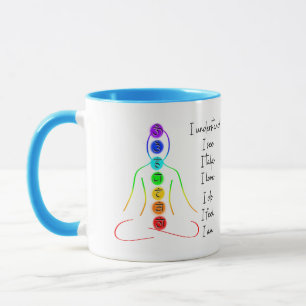 7 Chakras Style Yoga Meditation Tasse