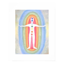 7 Chakras Subtle Energy Body Healing Reiki Poster