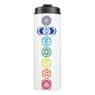 7 chakras Trommel Thermosbecher