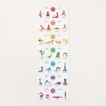 7 Chakras Yoga Posen Yoga Mat - 74wbg