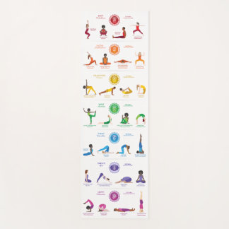 7 Chakras Yoga Posen Yoga Mat - 74wbg Yogamatte