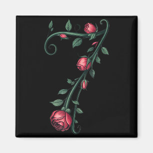 7 Floral 67 Rose Valentinstag Lustige Liebe Passen Magnet