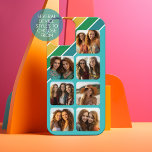 7 Foto Collage mit Retro-70er inspirierte Streifen iPhone 15 Hülle<br><div class="desc">Fügen Sie dieser Collage 7 Fotos hinzu. Ein trendiger Streifen Muster in schwarz,  gold,  orange,  rot,  grün,  blau - Wenn Ihre Kunst noch angepasst werden muss,  klicken Sie auf Diese Schaltfläche anpassen. Das bringt Sie zu einem Designbereich,  wo Sie Dinge bewegen und sogar Schriftart wechseln können!</div>