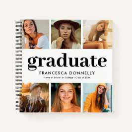 7 Foto Collage Modernes Abschluss Gästebuch Notizbuch