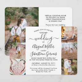 7 Foto Virtual Wedding Livestream Online-Zeremonie Einladung