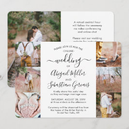 7 Foto Virtual Wedding Livestream Online-Zeremonie Einladung
