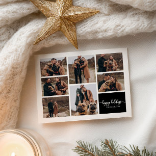 7 Fotos Frohe Feiertage Modernes Weihnachten Schwa Postkarte