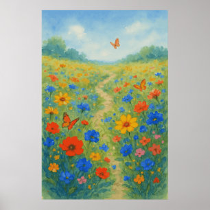 7. Frühjahr, Wildblume Whisper, saisonale Print Poster