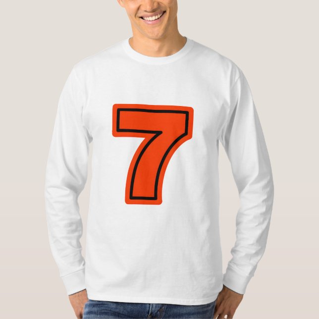 7 Fußball-/Fußballfan-Mannschaftssport T-Shirt (Vorderseite)