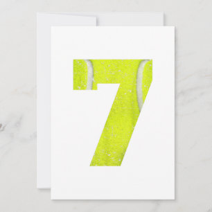 7. Geburtstag 2013 Tennis Boys Girls Kinder Siebte Save The Date