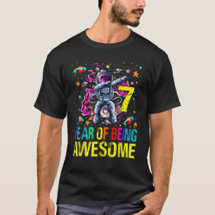 7 Geburtstag als Phantastischer Astronaut T-Shirt