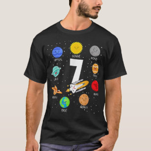 7. Geburtstag Astronaut 7 Jahre alter Geburtstagsj T-Shirt