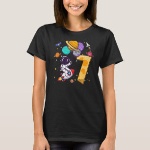 7. Geburtstag Astronautenraumballons 7 Jahre alt T-Shirt