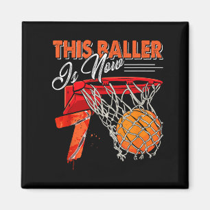 7. Geburtstag Basball T Shirts Lustig 7 Jahre Alt Magnet