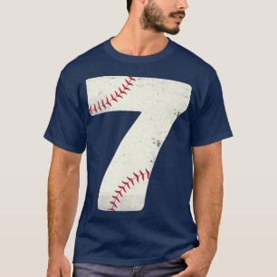 7. Geburtstag Baseball Jungs Kinder Sieben Siebtes T-Shirt
