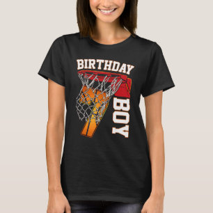 7. Geburtstag Basketball Basketball 7 Jahr Alter T T-Shirt