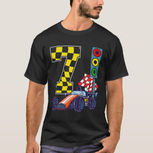 7. Geburtstag Boy Race Car Traffic Lights Racer 7 T-Shirt