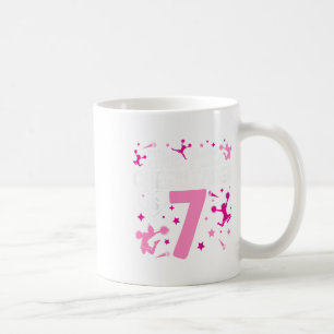 7. Geburtstag Cheerleading Mädchen Sieben Jahre al Kaffeetasse