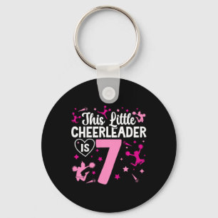 7. Geburtstag Cheerleading Mädchen Sieben Jahre al Schlüsselanhänger