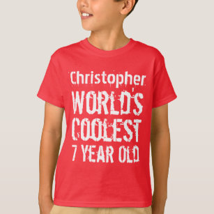 7. Geburtstag der Coolsten 7-jährigen RED 2 T-Shirt